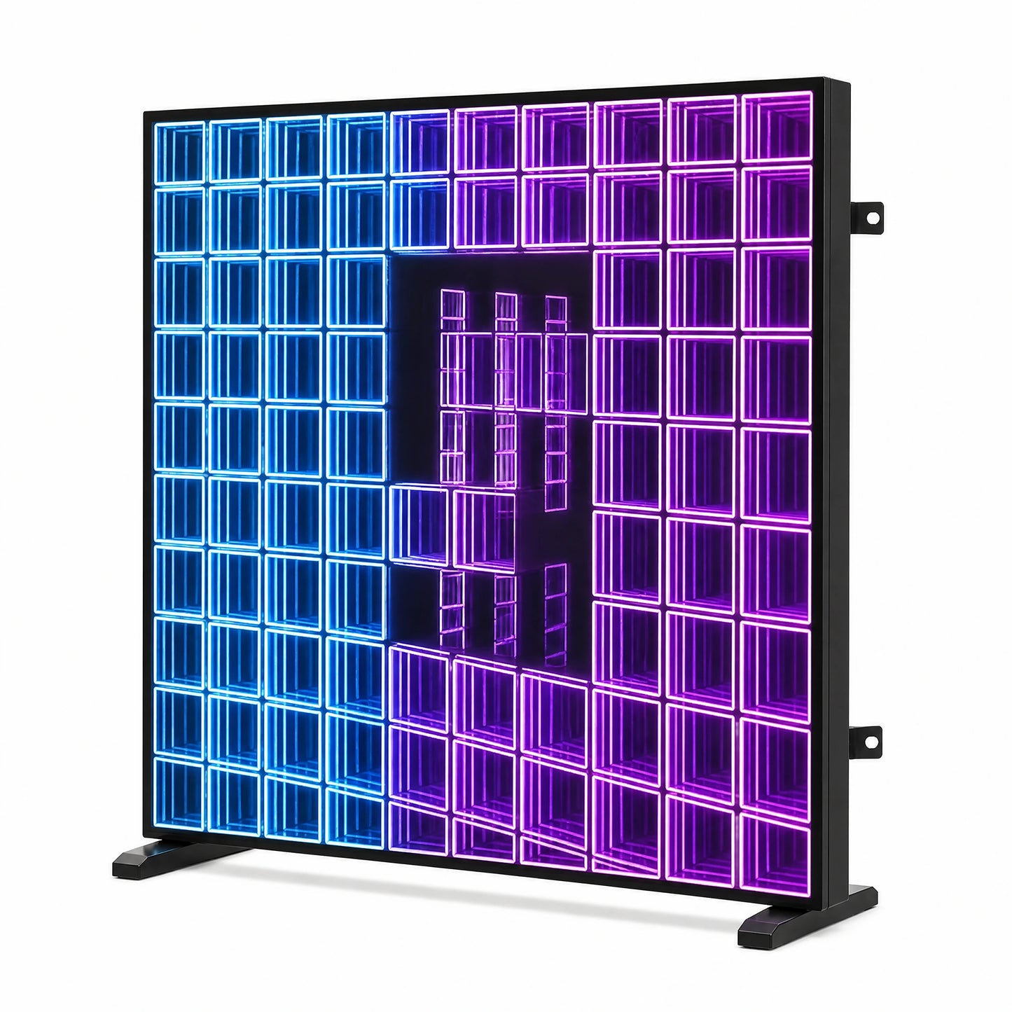 Piso de baile LED LQ Luz de baldosa con efecto de espejo infinito