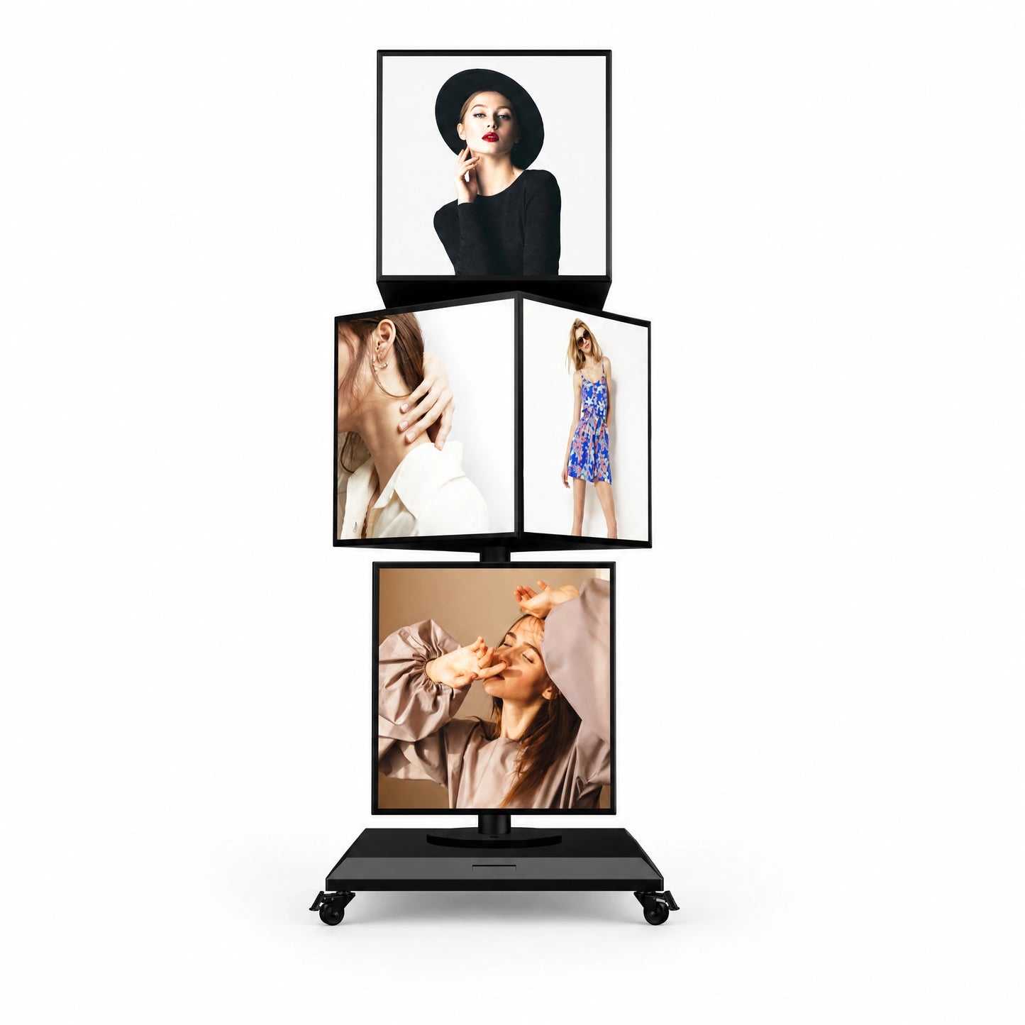 LQ Freestanding Rotating LED Light Box Sign
