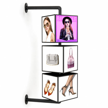 LQ Side Wall-Mounted Rotating LED Light Box Sign