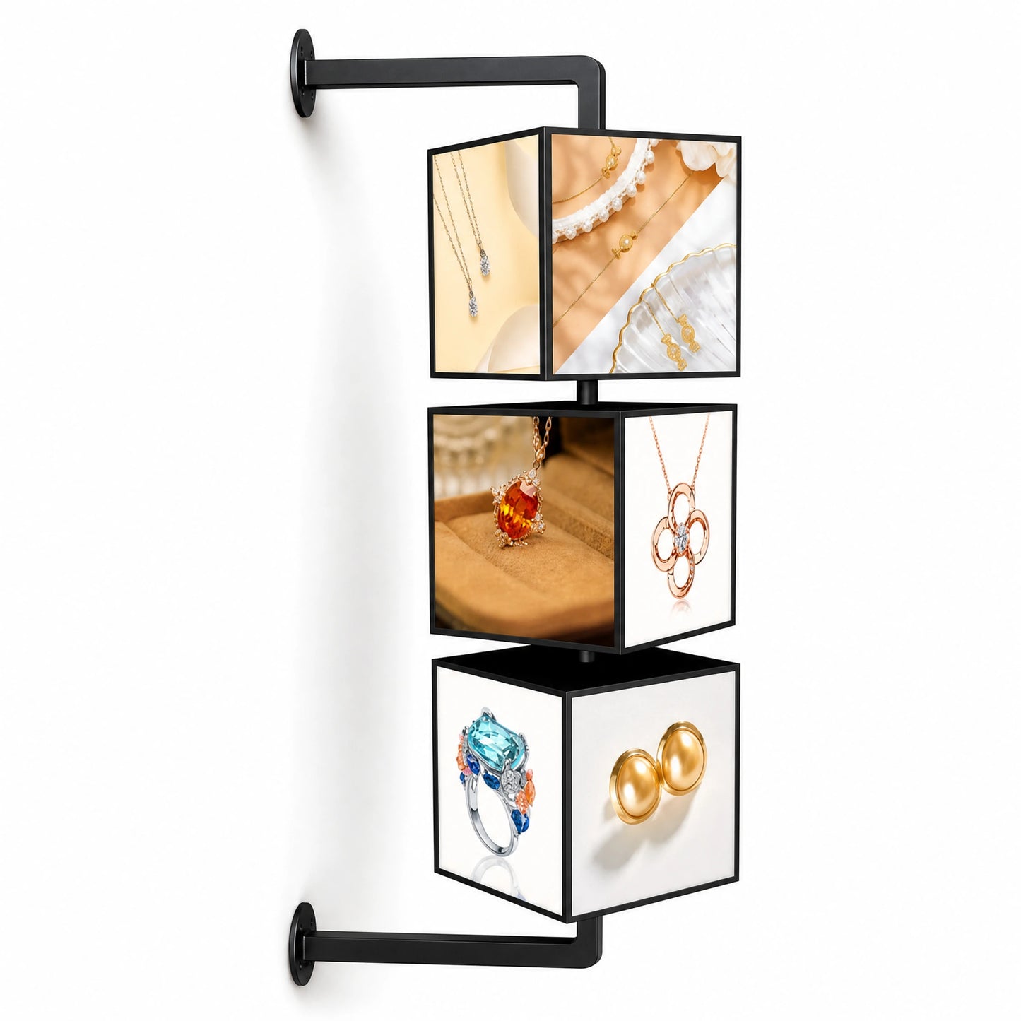 LQ Side Wall-Mounted Rotating LED Light Box Sign