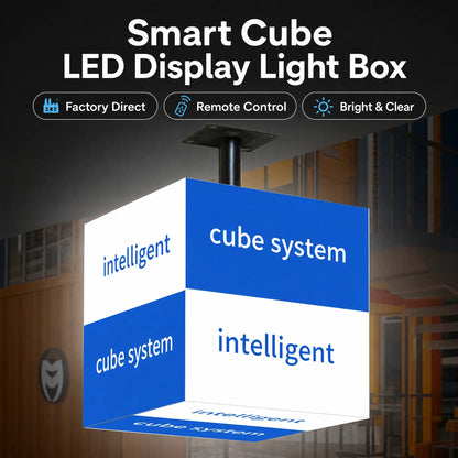 LQ Freestanding Rotating LED Light Box Sign