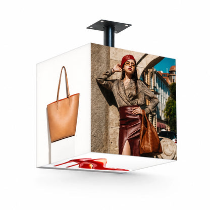 LQ Freestanding Rotating LED Light Box Sign