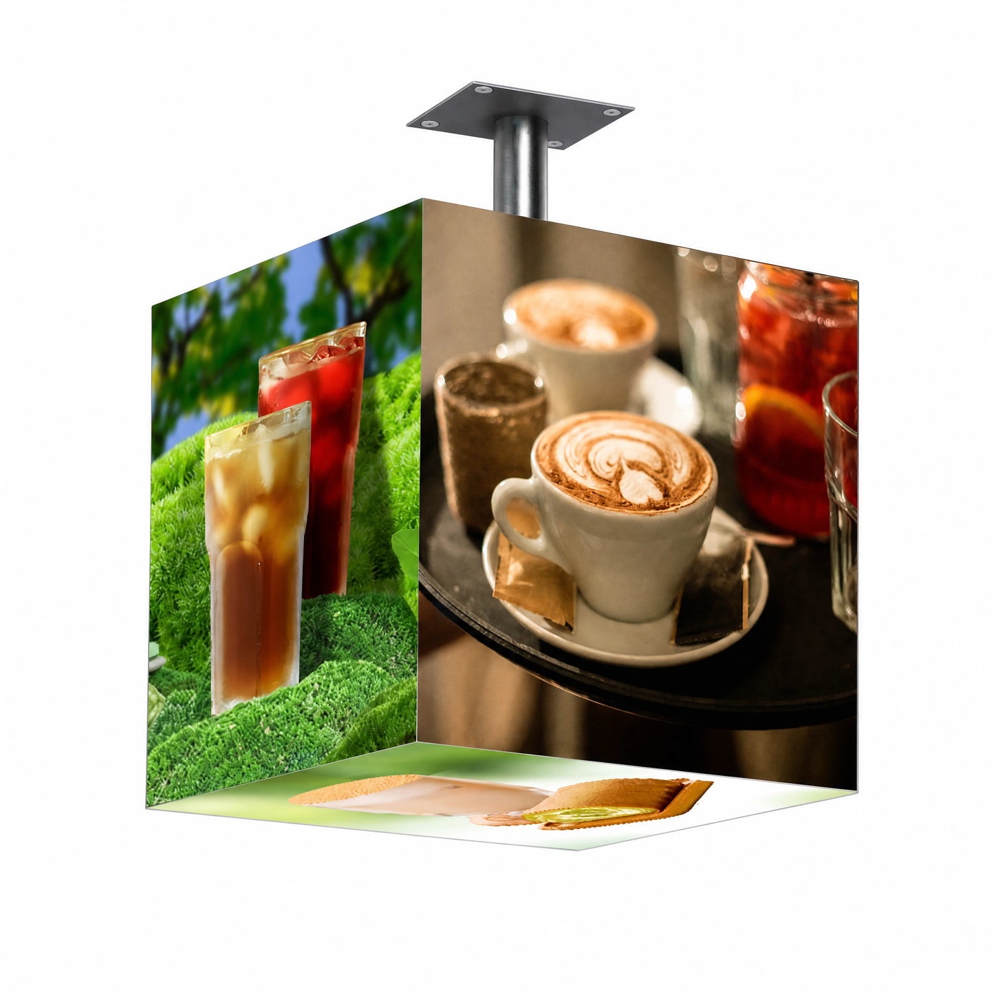 LQ Freestanding Rotating LED Light Box Sign