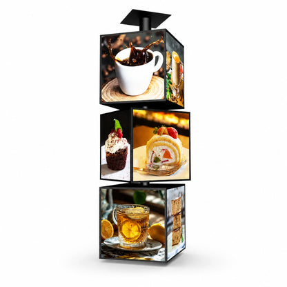 LQ Hanging Rotating LED Light Box Sign