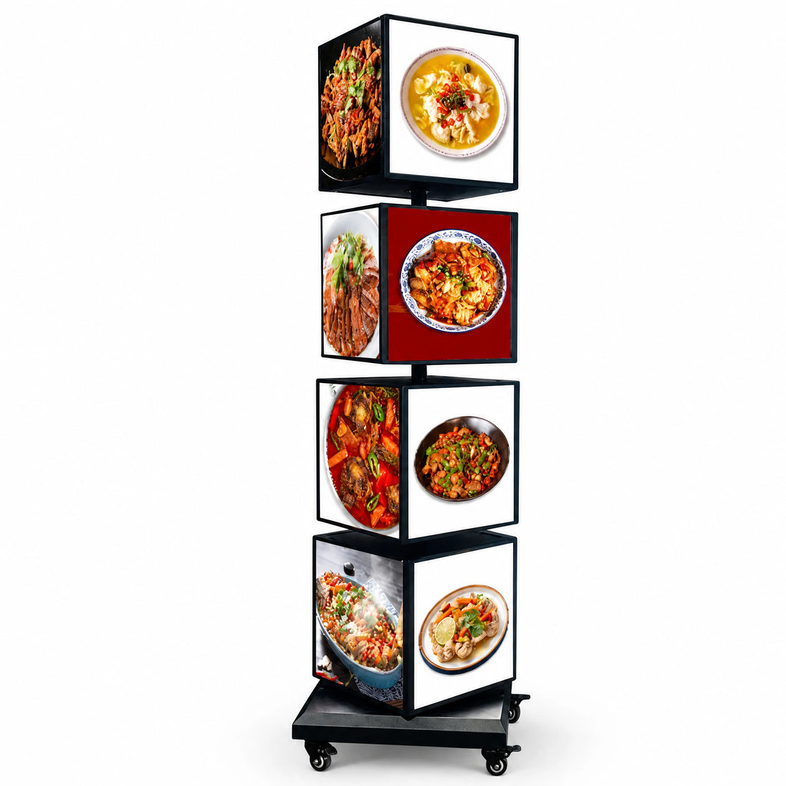 LQ Freestanding Rotating LED Light Box Sign