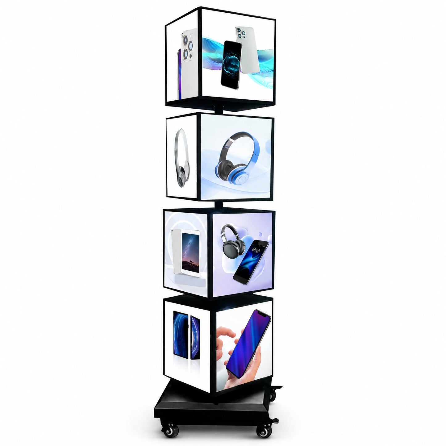LQ Freestanding Rotating LED Light Box Sign