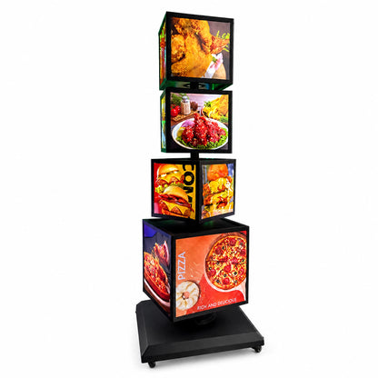 LQ Freestanding Rotating LED Light Box Sign