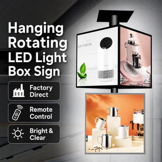 Letrero Luminoso LED Giratorio Colgante LQ