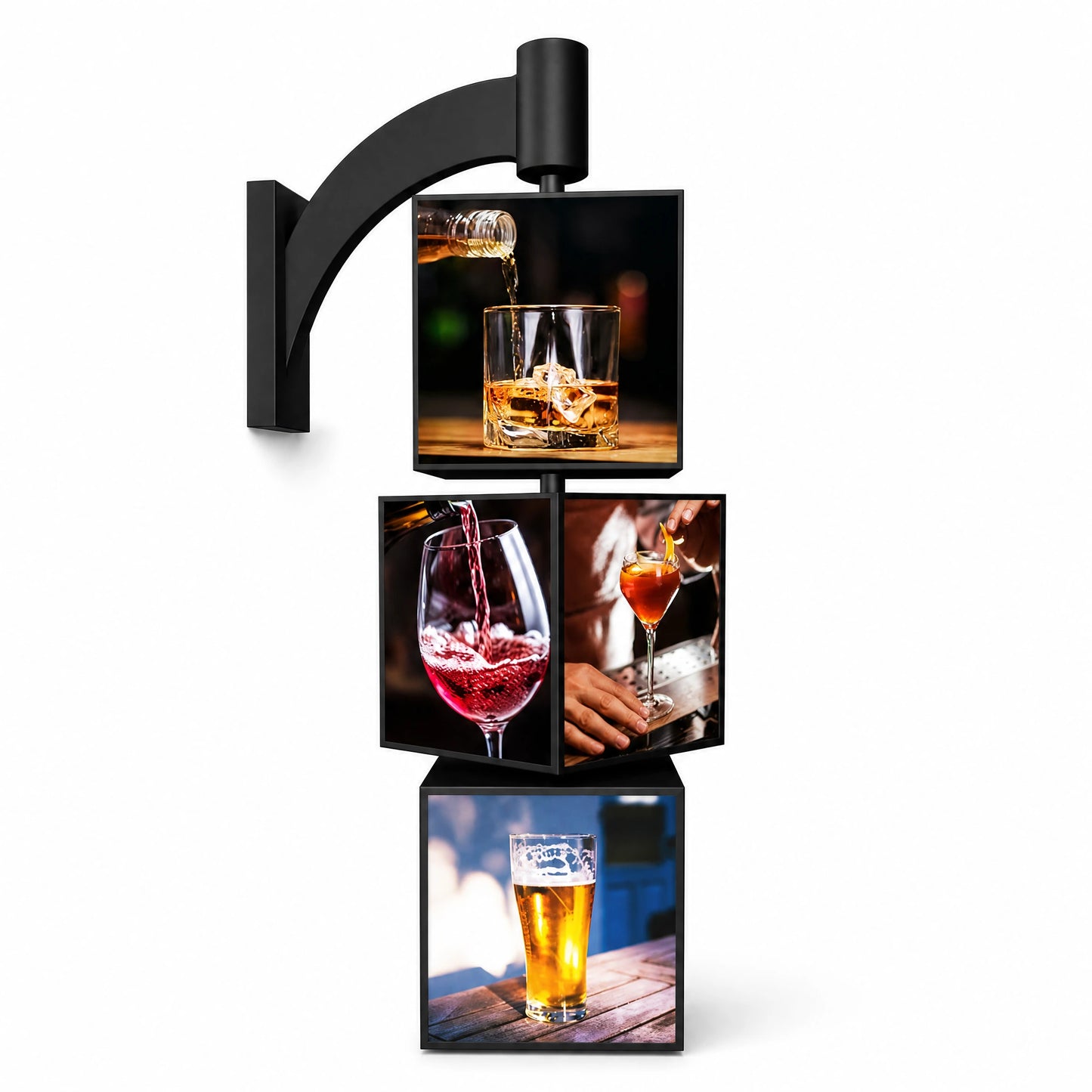 LQ Hanging Rotating LED Light Box Sign