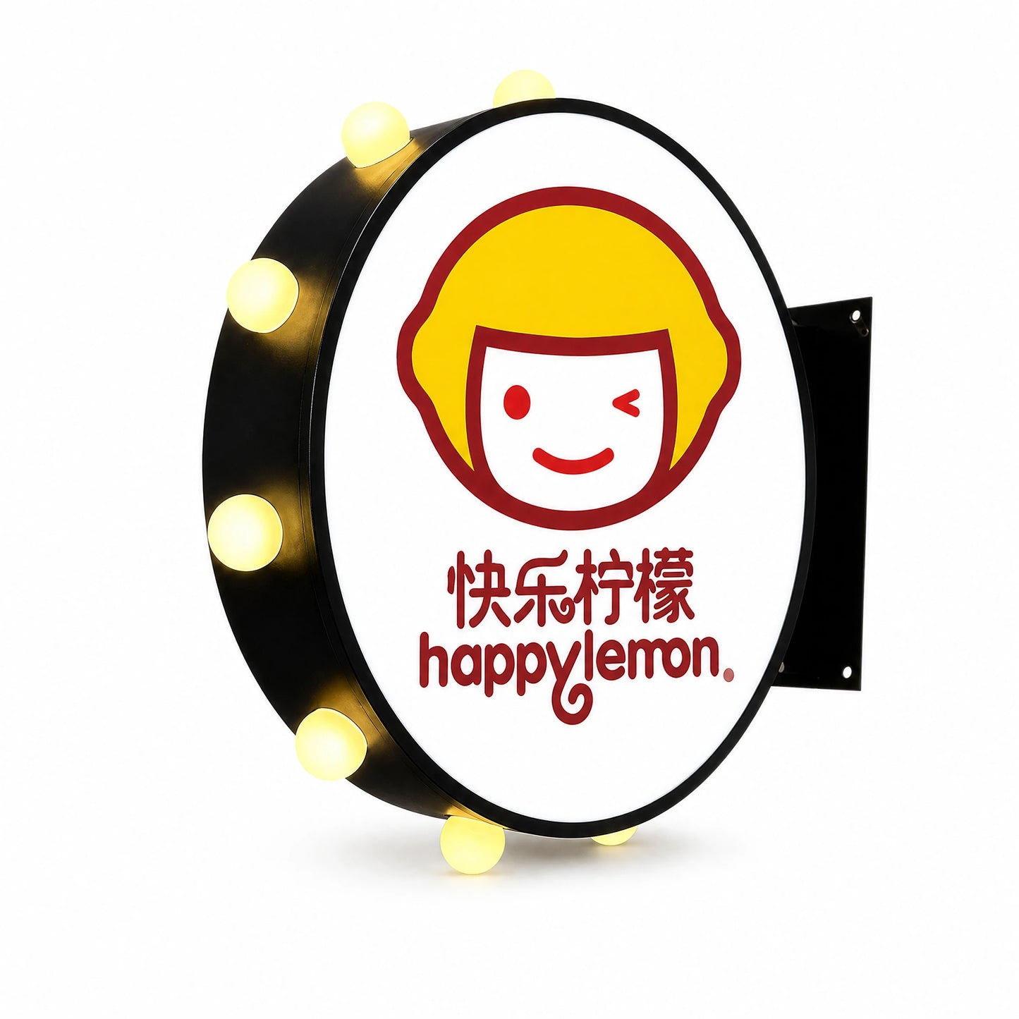 LQ Round Bulb LED Light Box Sign