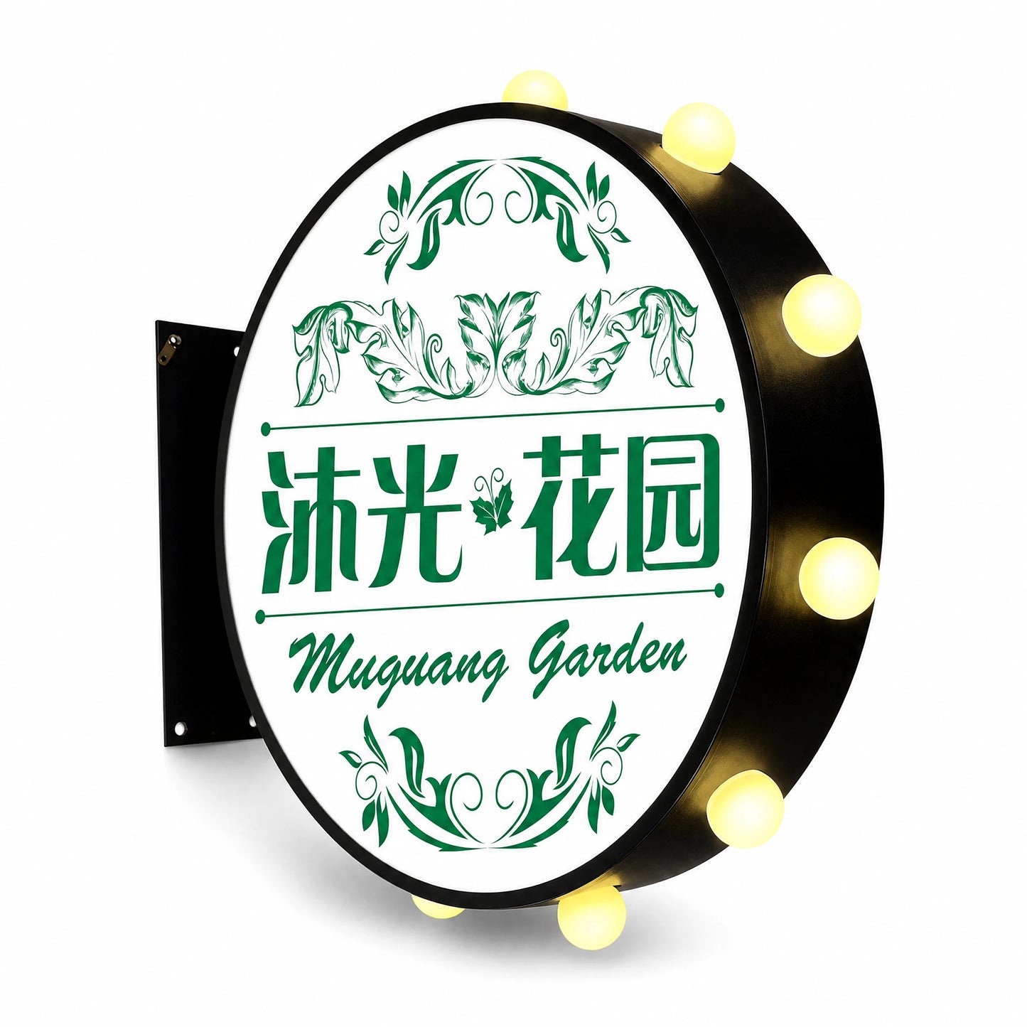 LQ Round Bulb LED Light Box Sign