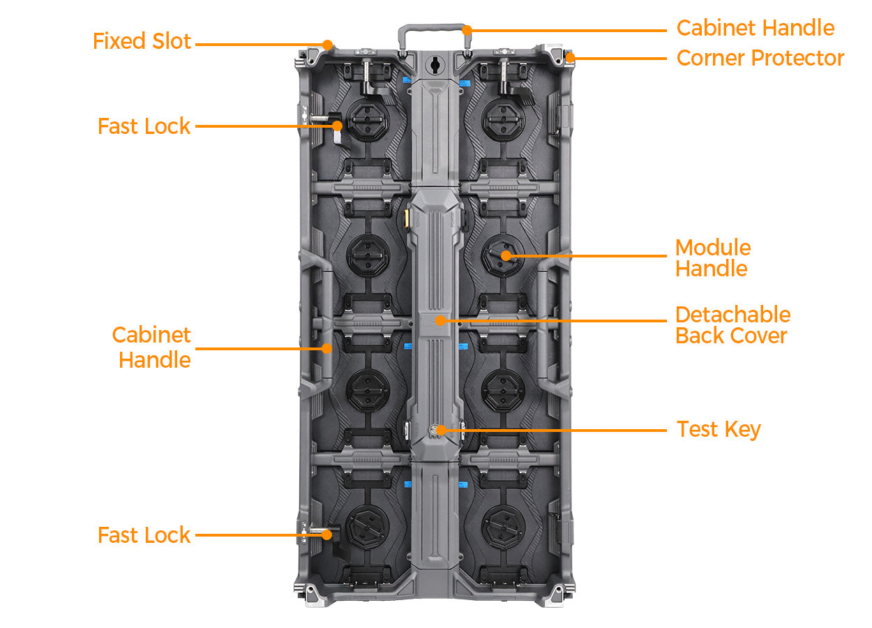 LQ1000H9 Indoor and Outdoor 500x1000 Rental LED Wall