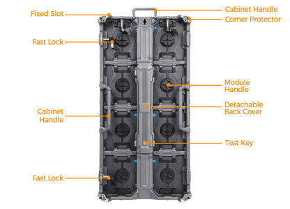 LQ1000H9 Indoor and Outdoor 500x1000 Rental LED Wall