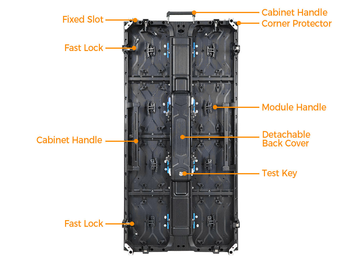 LQ1000H8 Indoor and Outdoor 500x1000 Rental LED Board