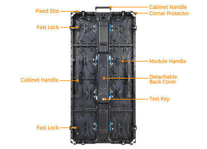 LQ1000H8 Indoor and Outdoor 500x1000 Rental LED Board