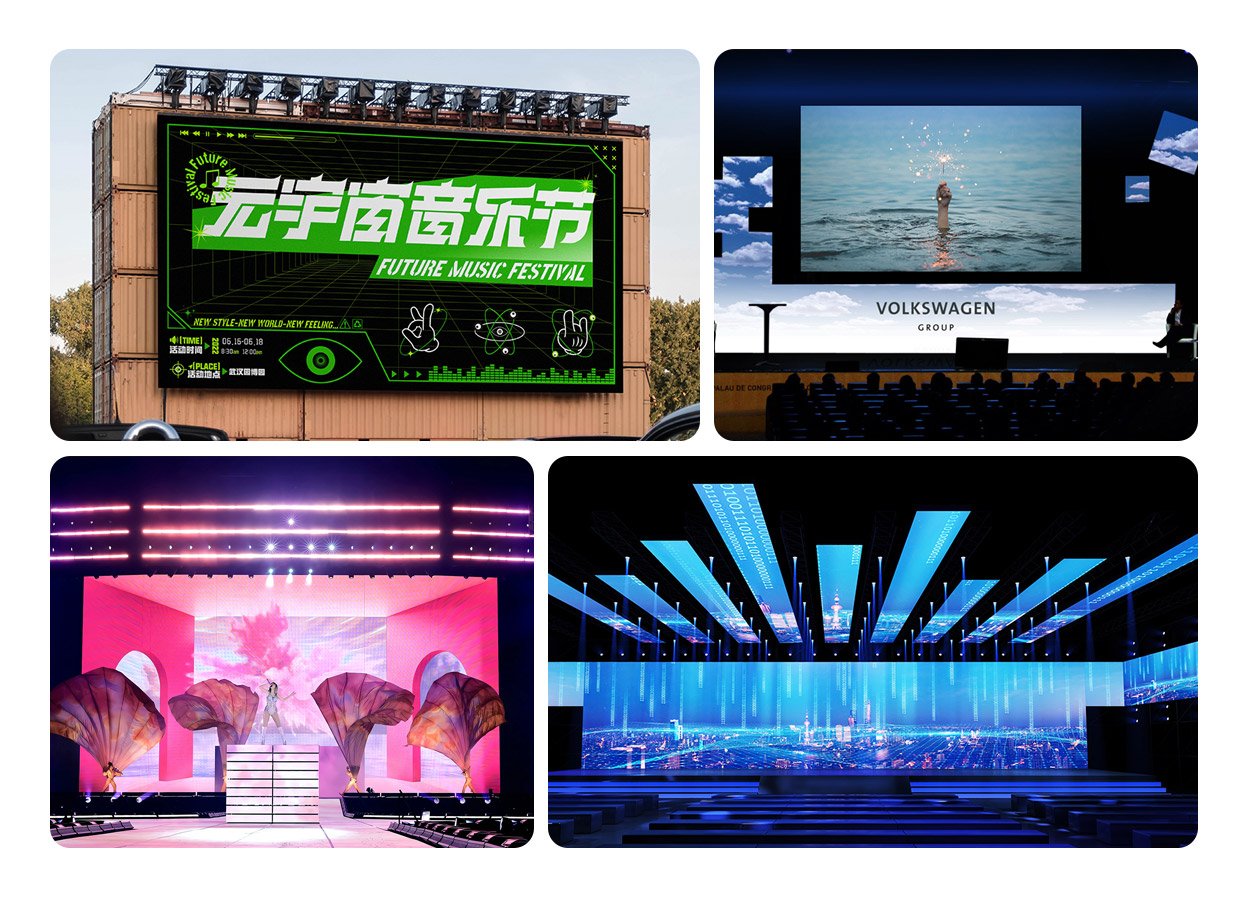LQ1000H8 Indoor and Outdoor 500x1000 Rental LED Board